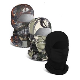 Blulu 3 Pieces Ski Mask Balaclava Full Face Mask Winter Camo Balaclava Hunting Face Cover Windproof Breathable Shiesty Mask(Vintage Color,Medium)