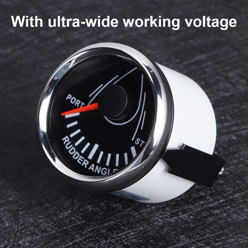 Rudder Angle Indicator, 52mm Boat Rudder Angle Gauge 0 190