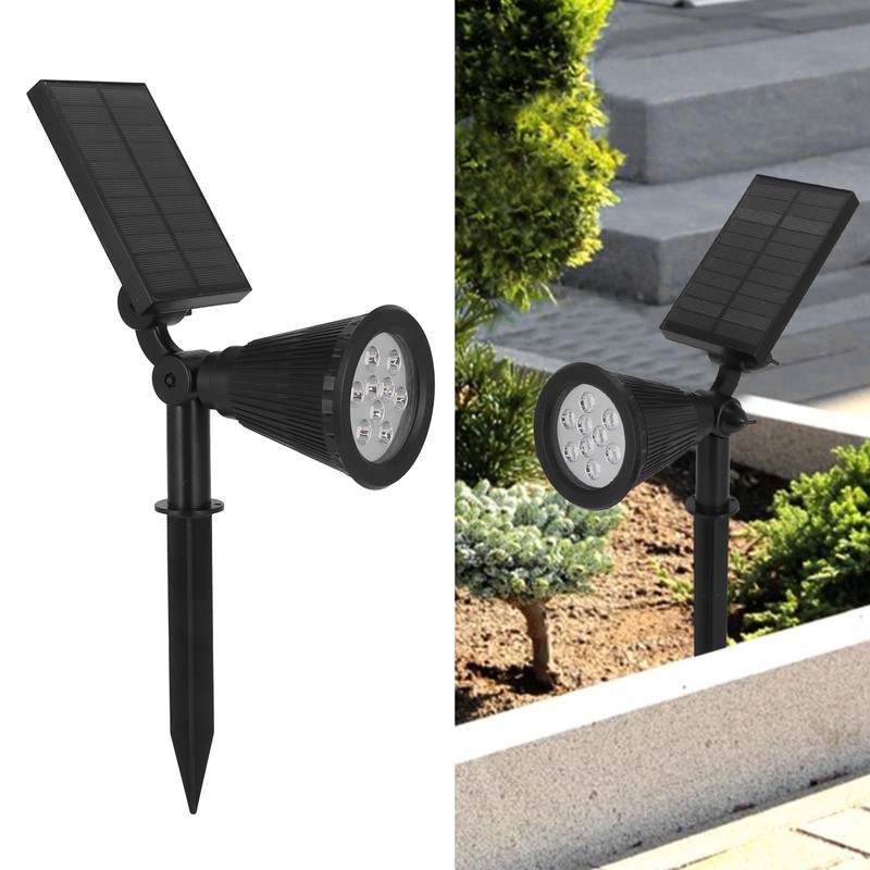 9LED Chips Solar Spotlights LED Solar Landscape Lights for Outdoor