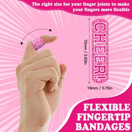 60pcs Cheerleading Bandages, 2.83x0.75in Waterproof PE Adhesive Bandage for Minor Wound Care, Comfortable Hypoallergenic Bandages First Aid Supplies for Women Girls and Housewife, Latex Free