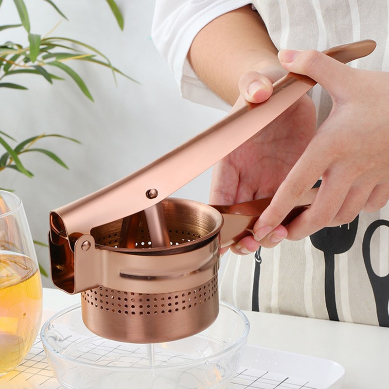Lemon Squeezer Stainless Steel Long Handle Hand Held Juice Press