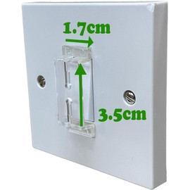 Light Switch Guard Cover [ 5 Pack] Covers and Prevents Accidental Switch Plus give Easy Access for intentional Switching, Perfect for Hue, Child Proof Light Switch Cover
