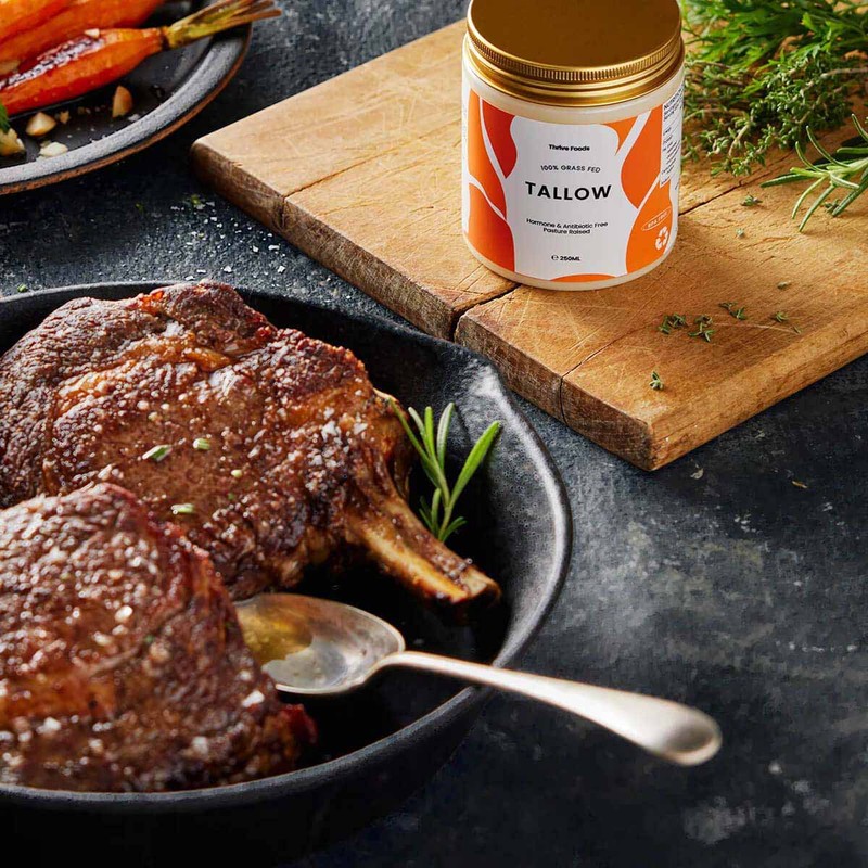 Thrive Tallow 100% Grass Fed Tallow - Beef, 250ml