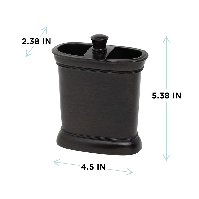 Zenith Products Marion Recipiente, Sujetador para Cepillo de Dientes, Bronce,