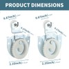 CALIDAKA 4PCS Sliding Wardrobe Door Hardware Roller Kit,Sliding Closet Door