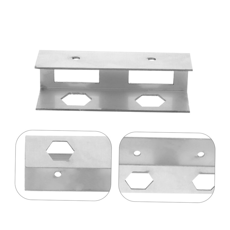 SHOWERORO 3Pcs Under Desk Laptop Holder Metal Mount Bracket for