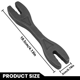 Cranviech 6 in 1 Forged Steel Spoke Spanner Wrench Tensioner Adjuster Tools Motorcycle Spoke Wrench Tool Compatible with Yamaha Suzuki Kawasaki Honda Pit Dirt Bike