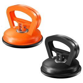 2 Pack Car Dent Puller, Dent Removal Kit, Powerful Car Dent Puller Kit Handle Lifter, Car Suction Cup Dent Puller and Paintless Dent Repair Kit for Car Body Dent (orange&black)