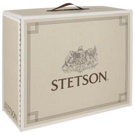 Stetson American Heritage 1865 Hat Box Dimensionally Stable Box 100% Cardboard Made in Germany Light Beige One Size