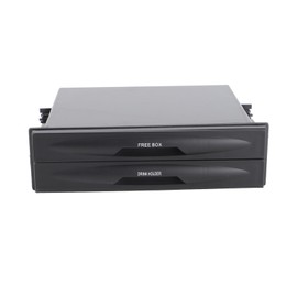 auto Cup Holder, Radio Pocket Cup Holder Universal Car Auto Double Din Radio Pocket Drink Cup Holder+Storage Box