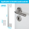 Blulu 2 Pcs Door Latch Guard Plate 7 Inch Outswing