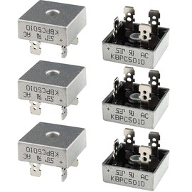 CENPEK 6 Pack KBPC3510 Bridge Rectifier Diode,35A 1000V Single Phase,Full Wave 35 Amp 1000 Volt Electronic Silicon Diodes-4-Pin