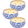 Citronella Candles Outdoor, Large 3-Wick 13.5oz Soy Wax Candle in