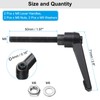 uxcell 2pcs Lever Adjustable Handles M8 x 50mm Metric Male
