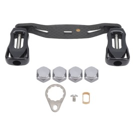 Fishing Reel Handle Carbon Fiber Baitcasting Trolling Reel Rocker Fishing Reel Crank Accessory for Replacement 85mm/3.3in