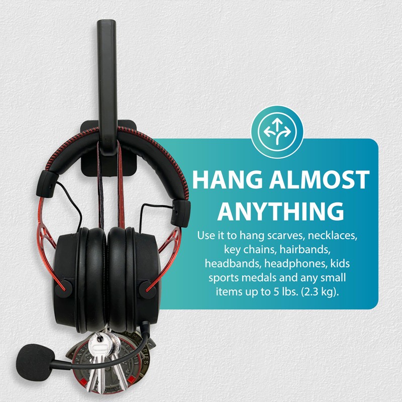 Perfect Curve Hat Rack for Hat Storage (4-Pack), Multi-Purpose Hat