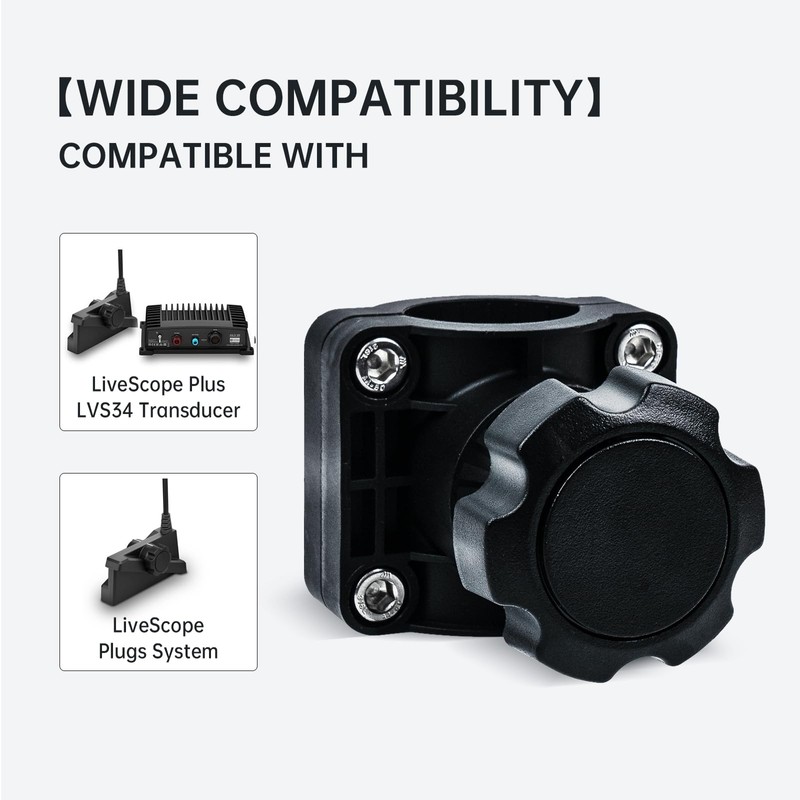 0 Degree LiveScope Plus LVS34 Transducer Adjustable Pole Mount for