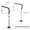 GreenChief Toilet Safety Rail, Medical Bathroom Safety Frame for Elderly,