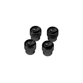 Subaru Logo Black Tire Valve Stem Caps for Forester Impreza Outback STi Genuine WRX Ascent Crosstrek BRZ Legacy Solterra - SOA342L168