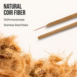 Craft911 Moss Pole Monstera Plant Support – 48” Bendable Moss Pole Monstera Plant Support, Plant Stakes for Indoor Plants, Tall Plant Sticks Support for Climbing Plants