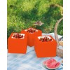 Bakepacker 36pcs 8x8x5 Inches Cake Boxes with Window 18-Packs Orange