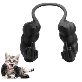 Cat Arms, Cat Muscle Arms, Large Black, Funny Pet Props for Interactive Play, Unique Gift for Enthusiasts, Social Media Worthy Decoration, Size 6.38 x 6.77 x 3.46 Inches