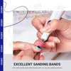 AIRSEE Sanding Bands for Electric Nail Drill 100 Piece Set