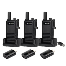 Retevis RB47 IP67 Waterproof Walkie Talkies, Small 2 Way Radio, Portable FRS Two-Way Radios, Mini Size, VOX, Emergency Alarm, for Outdoors Camping Church School Restaurant(3 Pack)