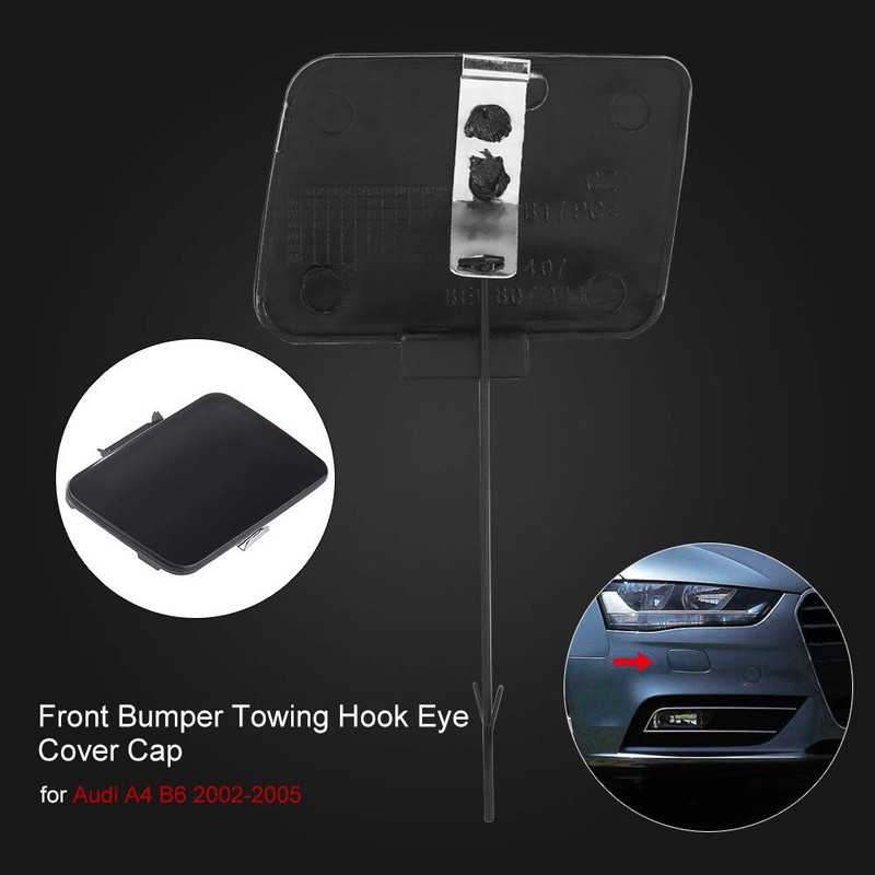 Qiilu Cover Cap Towing Hook, Front Bumper Towing Hook Eye