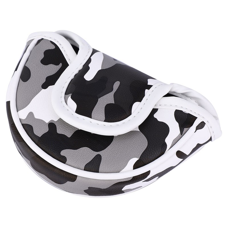 PU Leather Camouflage Semicircular Waterproof Magnetic Buckle Golf Putter Head