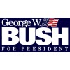 George W Bush Replica 2000 2004 For President Campaign Bumper Sticker