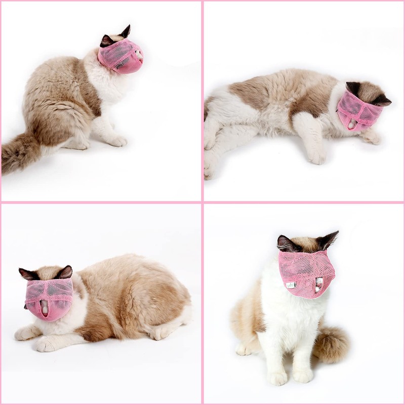 RICISUNG Cat Mask, Pet Mouth, Cat Clippers, Ear Cleaning, Nail