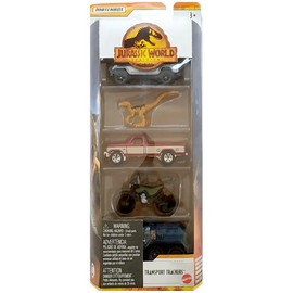 Matchbox Jurassic World 5 Pack Dominion (Transport Trackers)