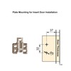 LIKERAINY 165-175 Degree Inset Hinges 35mm with Damper Soft Closing