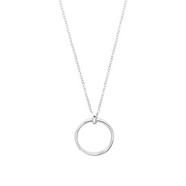 s.Oliver 2032532 Women's Necklace with Pendant Stainless Steel 50 + 3 cm Silver Comes in Jewellery Gift Box, Stainless Steel, No Gemstone