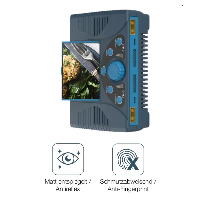 dipos I 2x Matte Screen Protectors for Junsi iCharger 308