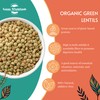 Sussex Wholefoods Organic Green Lentils 500g - Protein-Packed, Nutritious &