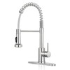 Kitchen Faucet with Pull Down Sprayer,Commercial Single Handle Stainless Steel