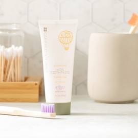 CariFree Naturals Kids Toothpaste | Fluoride-Free, 40% Xylitol, Organic Wild Berry Flavor, pH Elevated, Safe if Swallowed, Sugar-Free, 2.4 oz, Made in The USA (Pack of 2)