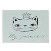 Ambesonne Cats Cutting Board, My Cartoon Cursive Hand Lettering Along