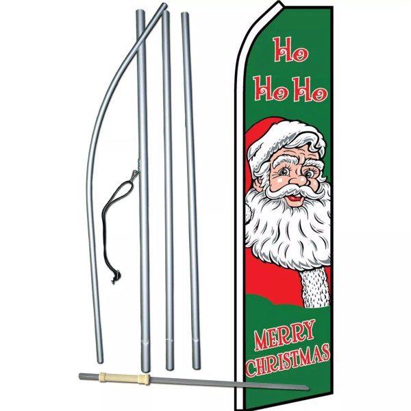 NeoPlex Merry Christmas Complete Swooper Flag Bundle
