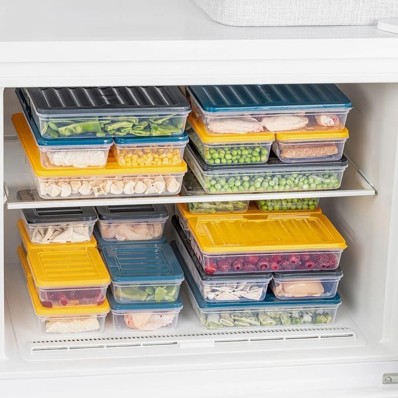IDOBY Stackable Food Storage Containers, Storage Container Set, Freezer &