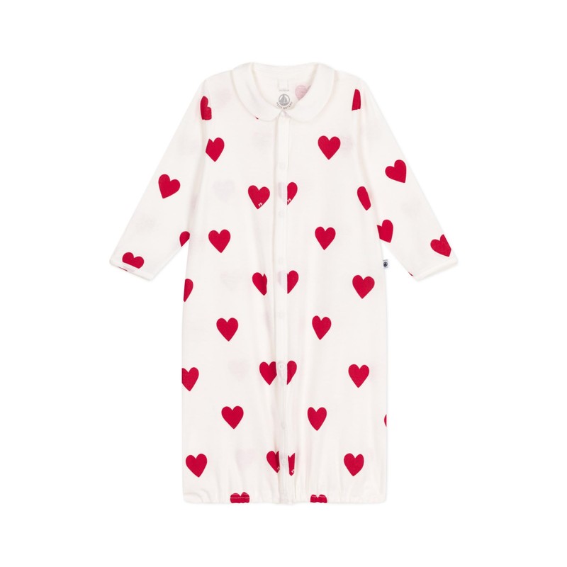 Petit Bateau Baby A0D3I Combisac, White/Red, 0-3 Months