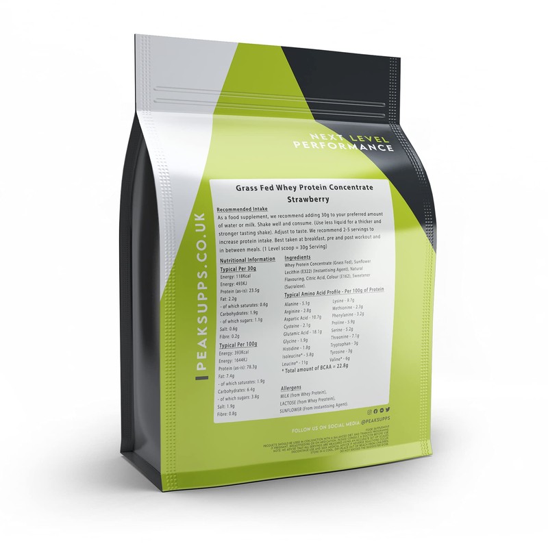 Whey Protein Powder Concentrate 80% - 60g Strawberry Sample -