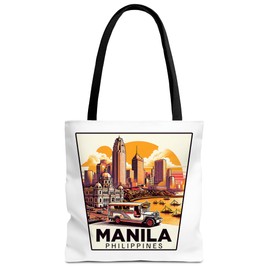 No Thorns Media Manila Philippines Tote Bag for Women Men Casual Tote Bag Cloth Canvas Shopping Bags with Handles Cute Bags Everyday Use 16" x 16" Aesthetic Gift ID44998