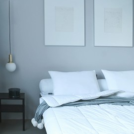 FAM Home Bolster 90 cm, 1 Piece - Neck Roll 21 x 90 cm - Neck Roll 90 cm for 2 People, Orthopaedic, Breathable, Washable, Hollowfibre Made of Recycled Polyester, Hotel Quality, Soft