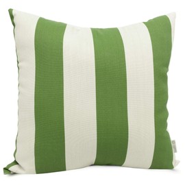 Majestic Home Goods Sage Vertical Stripe Indoor / Outdoor Large Pillow 20" L x 8" W x 20" H