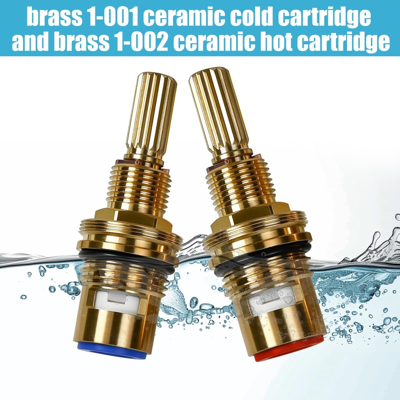 Brass 1-001 & Brass 1-002 Ceramic Valve Set - Compatible