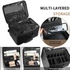 Large Capacity Rolling Makeup Case, Multi-layer Storage Makeup Trolley Case,