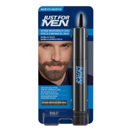 Retoque Temporal Just For Men De Canas Barba Cast Med 3pack Tono Castaño Medio